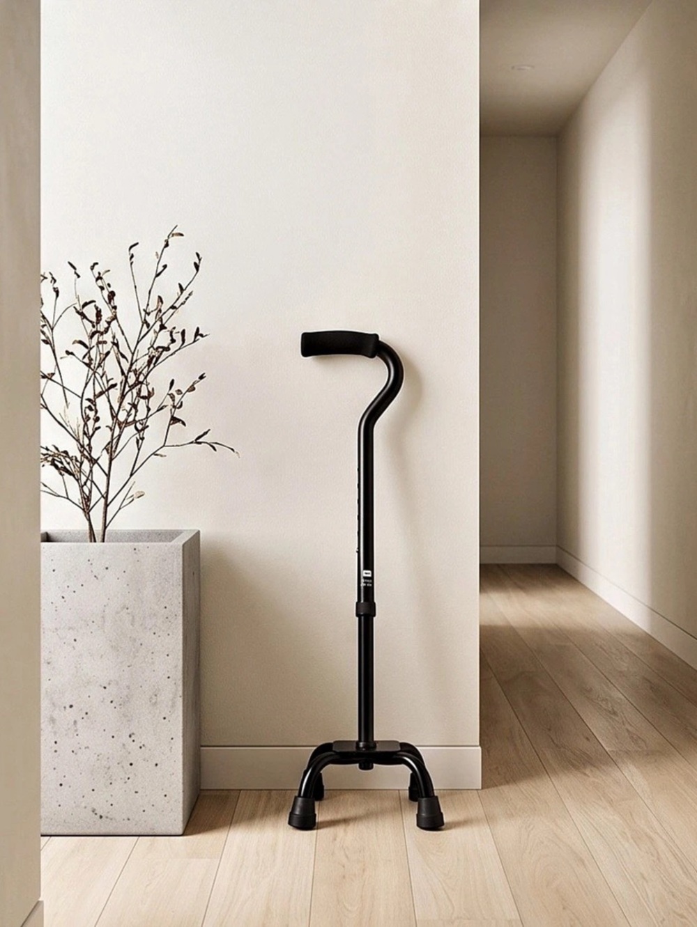 Quad Cane in Black New